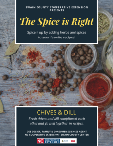 The Spice is Right -chives and dill