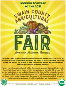 Swain County Fair 2020 Flyer