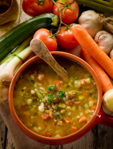 soup with vegetables