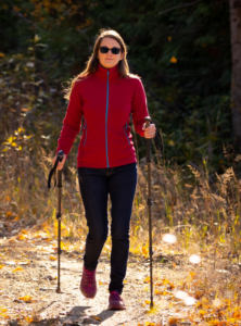Lady Ski Walking