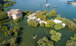 flooded homes