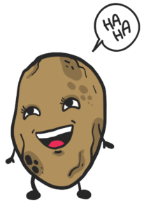 Potato with a face