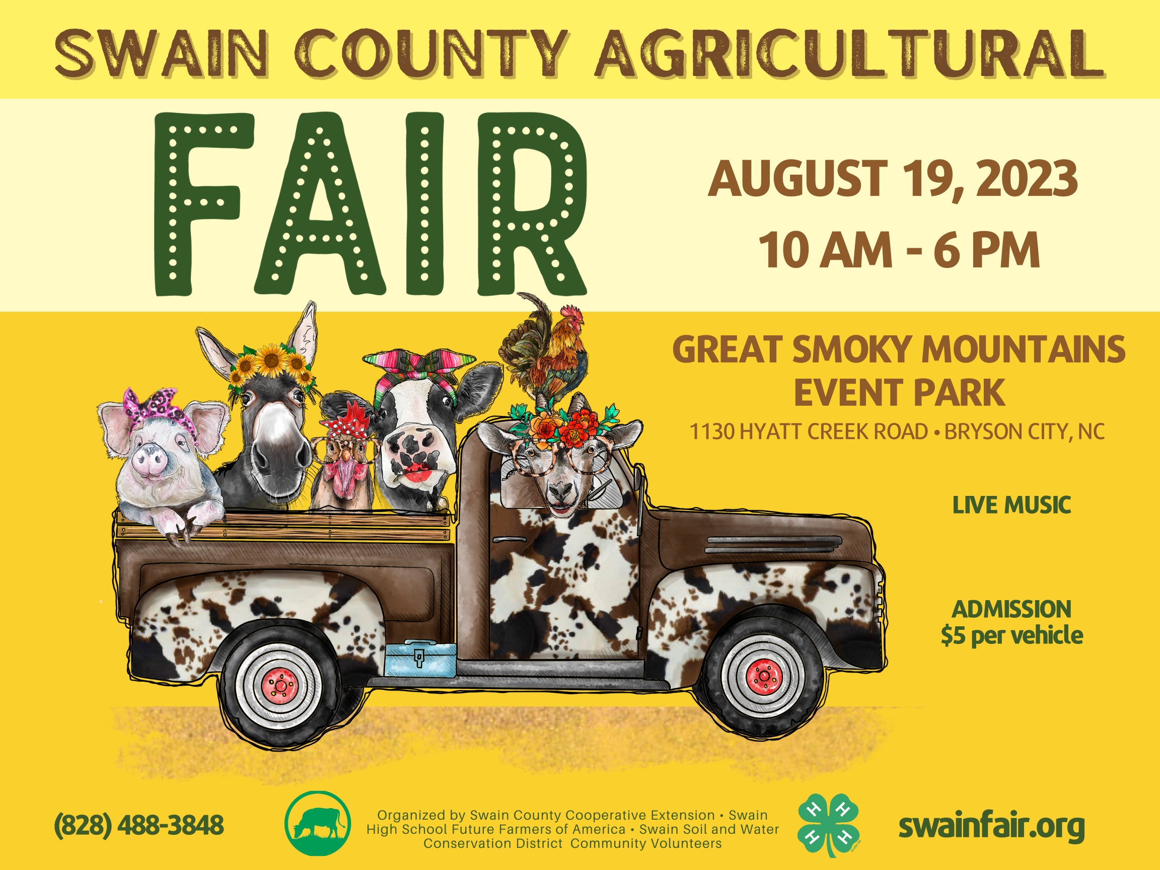 Swain County Fair 2023 (18 x 24 Sign)