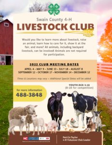2022 4-H Livestock Club updatedFlyer