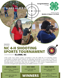 2022 NC 4-H Shooting Sports Tournament