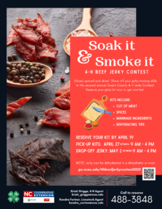 Cover photo for Soak It & Smoke It: 4-H Beef Jerky Contest