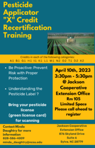 Cover photo for Pesticide Applicator X Credit Recertification Training
