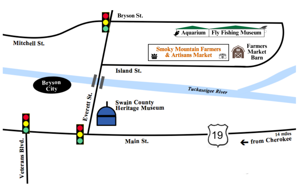 Swain Farmers Market Map