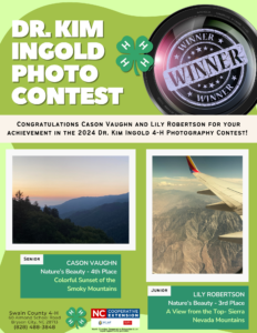 Dr Kim Ingold 4-H Photography Contest Winners 2024