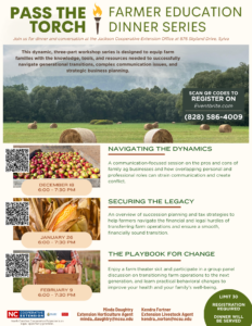 Pass the Torch Farmer Education Dinner Series